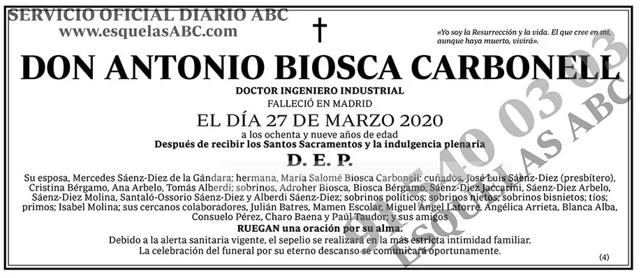 Antonio Biosca Carbonell