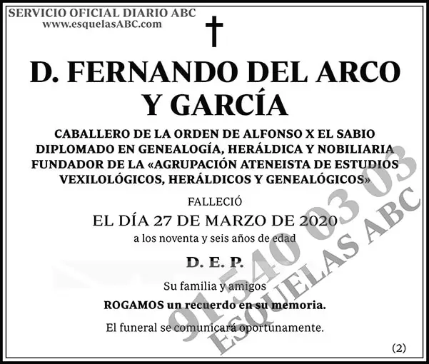 Fernando del Arco y García