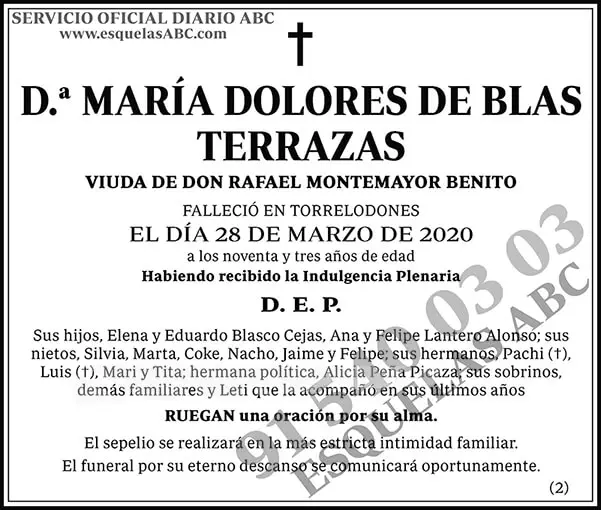 María Dolores de Blas Terrazas