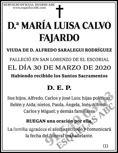 María Luisa Calvo Fajardo
