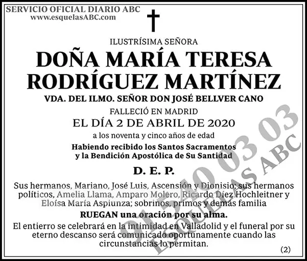 María Teresa Rodríguez Martínez