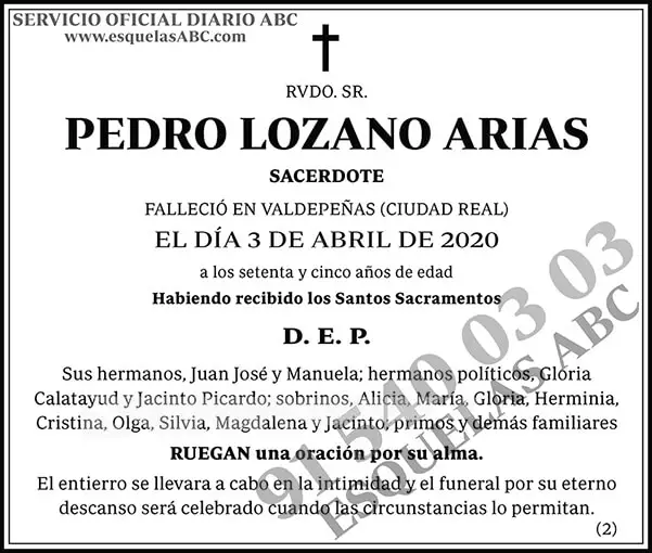 Pedro Lozano Arias