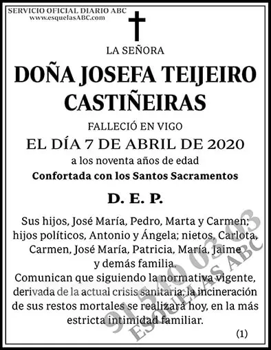 Josefa Teijeiro Castiñeiras