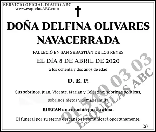 Delfina Olivares Navacerrada