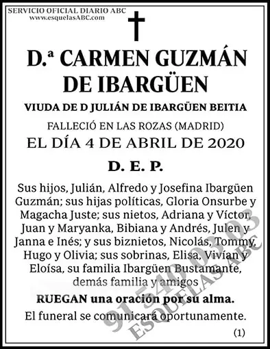 Carmen Guzmán de Ibargüen