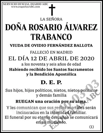 Rosario Álvarez Trabanco