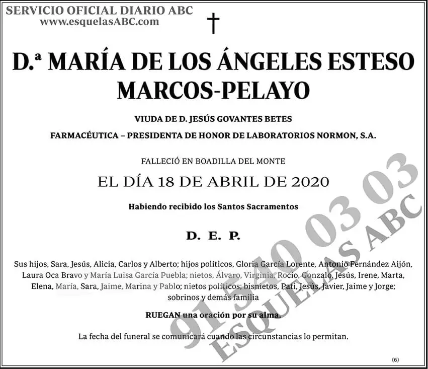 María de los Ángeles Esteso Marcos-Pelayo