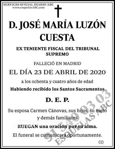 José María Luzón Cuesta