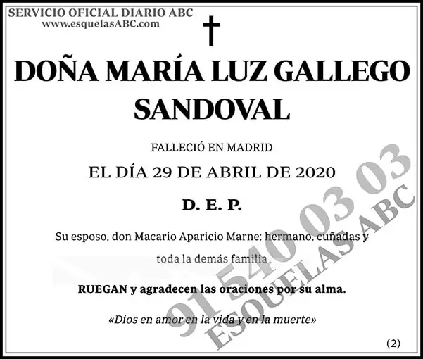 María Luz Gallego Sandoval