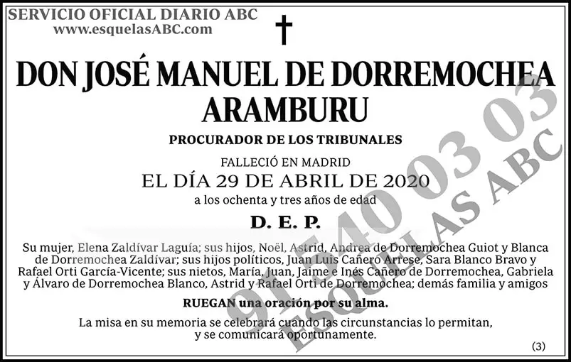 José Manuel de Dorremochea Aramburu