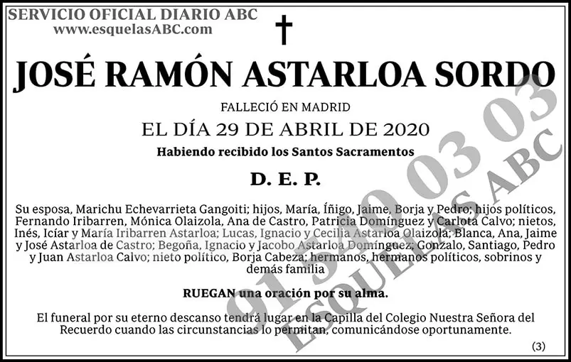 José Ramón Astarloa Sordo