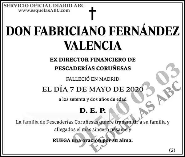Fabriciano Fernández Valencia