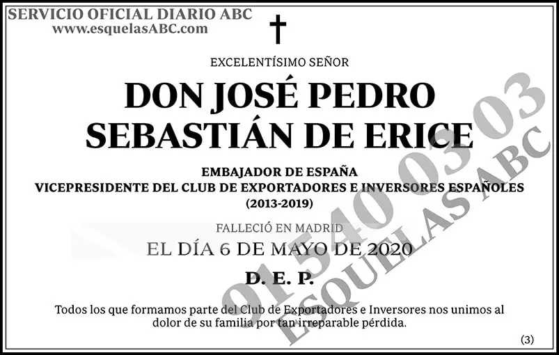 José Pedro Sebastián de Erice