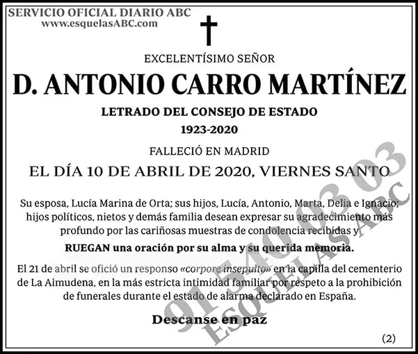 Antonio Carro Martínez