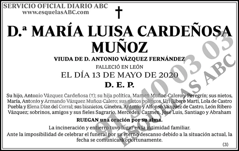 María Luisa Cardeñosa Muñoz