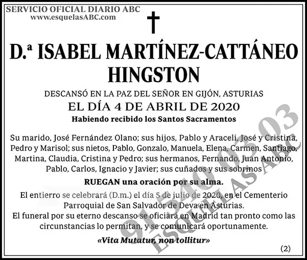 Isabel Martínez-Cattáneo Hingston