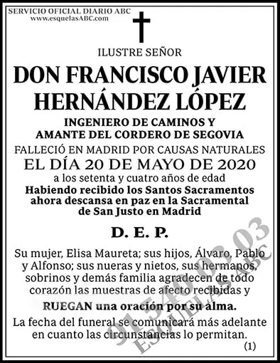 Francisco Javier Hernñandez López
