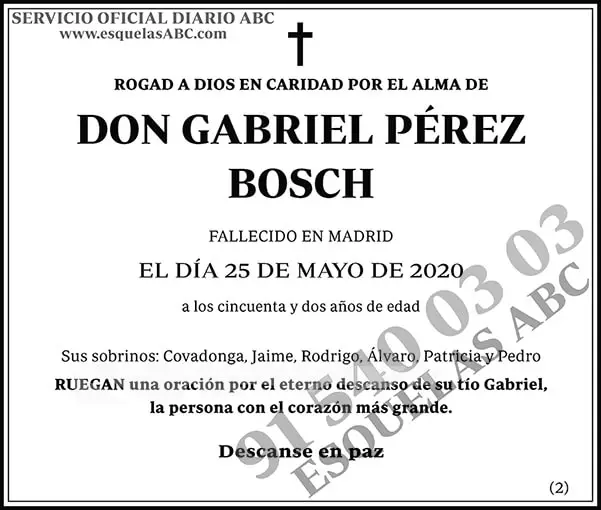 Gabriel Pérez Bosch