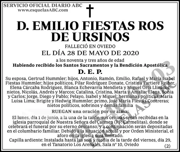 Emilio Fiestas Ros de Ursinos