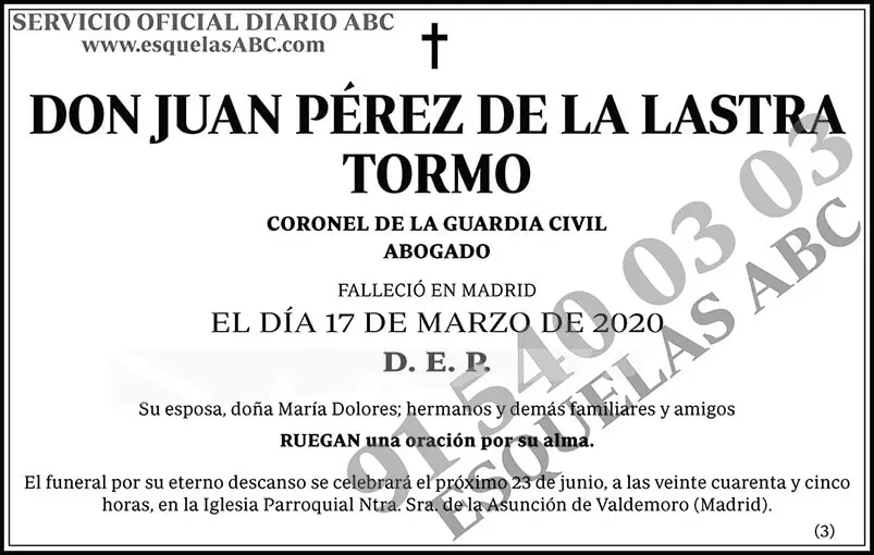 Juan Pérez de la Lastra Tormo
