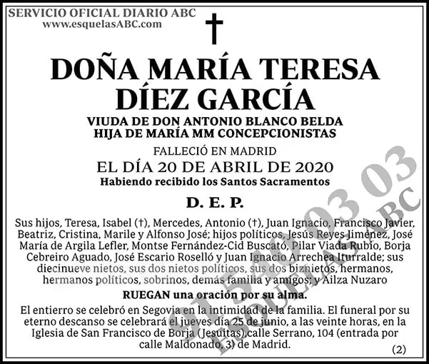 María Teresa Díez García