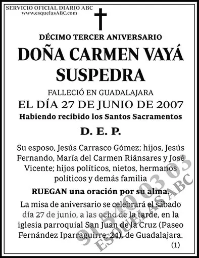 Carmen Vayá Suspedra