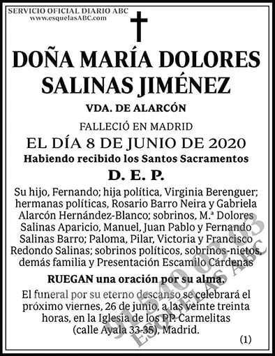 María Dolores Salinas Jiménez