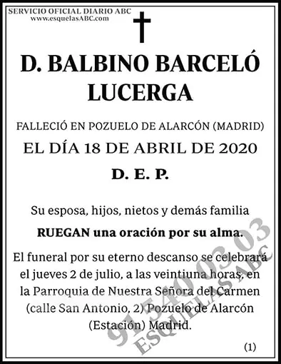 Balbino Barceló Lucerga