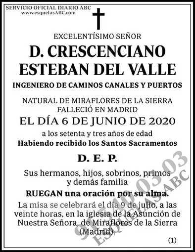 Crescenciano Esteban del Valle
