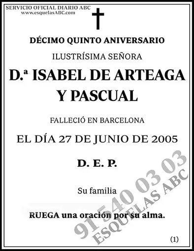 Isabel de Arteaga y Pascual