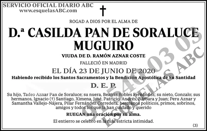 Casilda Pan de Soraluce Muguiro