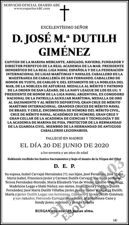 José M.ª Dutilh Giménez
