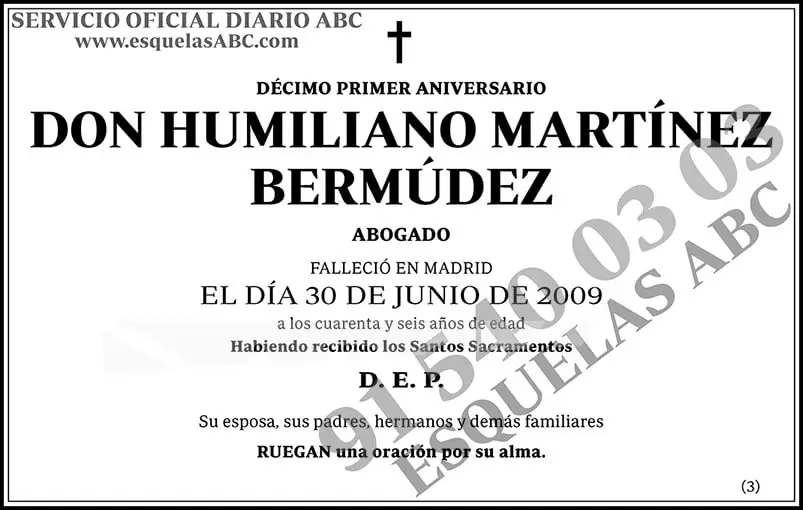 Humiliano Martínez Bermúdez