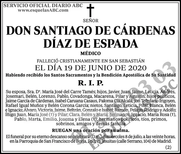 Santiago de Cárdenas Díaz de Espada