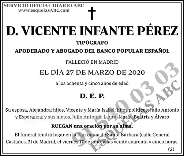 Vicente Infante Pérez