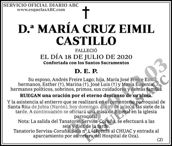 María Cruz Eimil Castillo