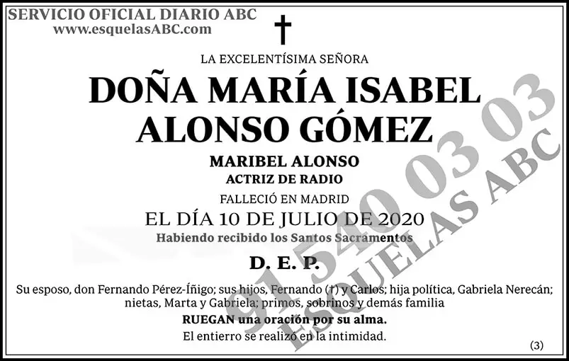 María Isabel Alonso Gómez