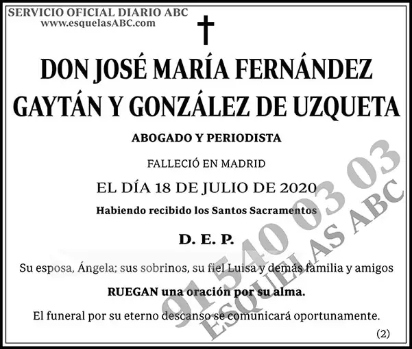 José María Fernández Gaytán y González de Uzqueta