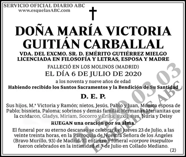 María Victoria Guitián Carballal