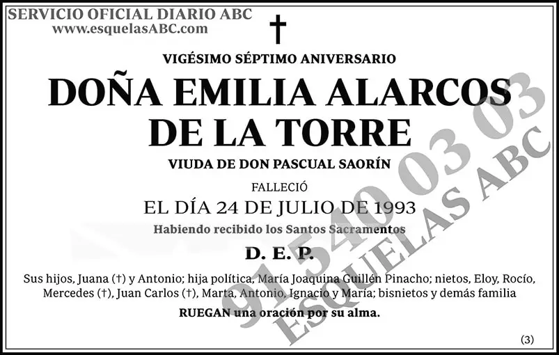 Emilia Alarcos de la Torre