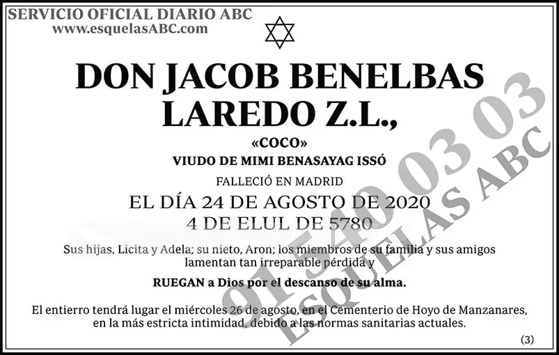 Jacob Benelbas Laredo Z.L.