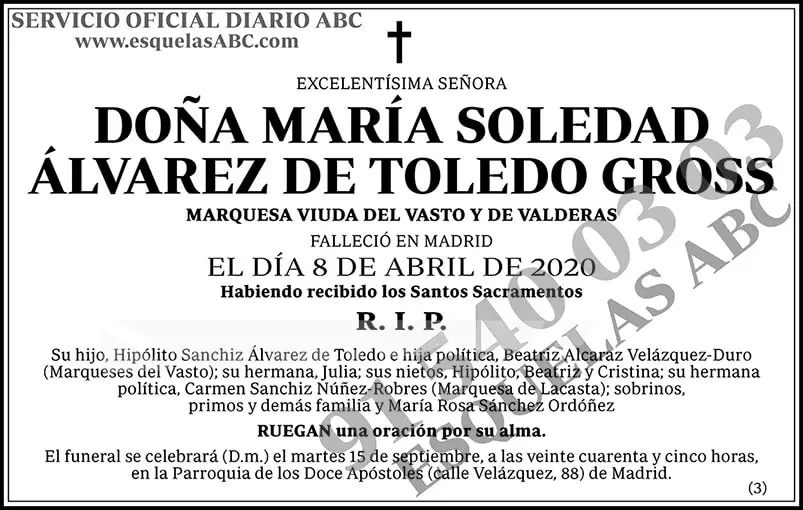 María Soledad Álvarez de Toledo Gross