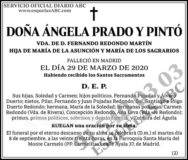 Ángela Prado y Pintó