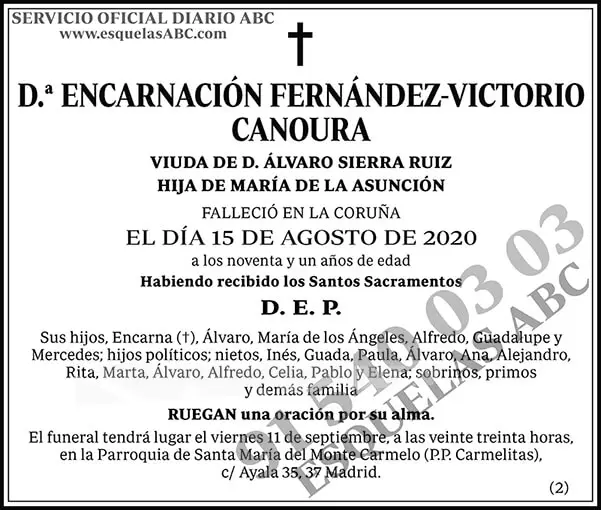 Encarnación Fernández-Victorio Canoura