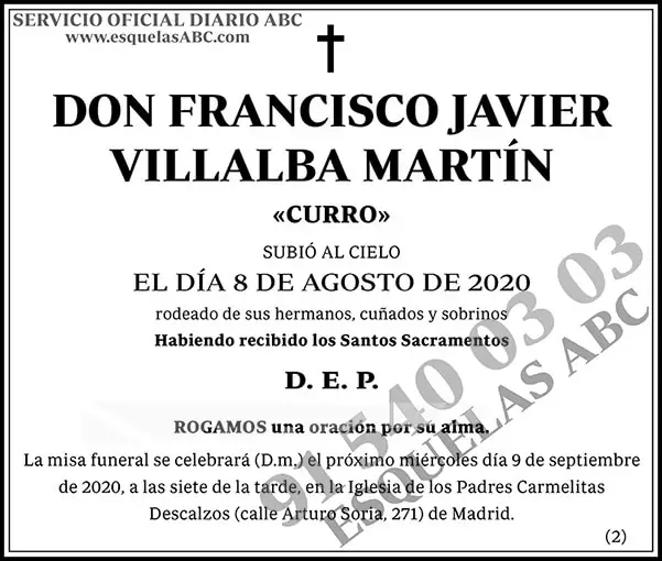 Francisco Javier Villalba Martín