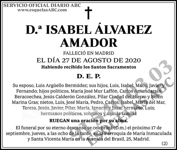 Isabel Álvarez Amador