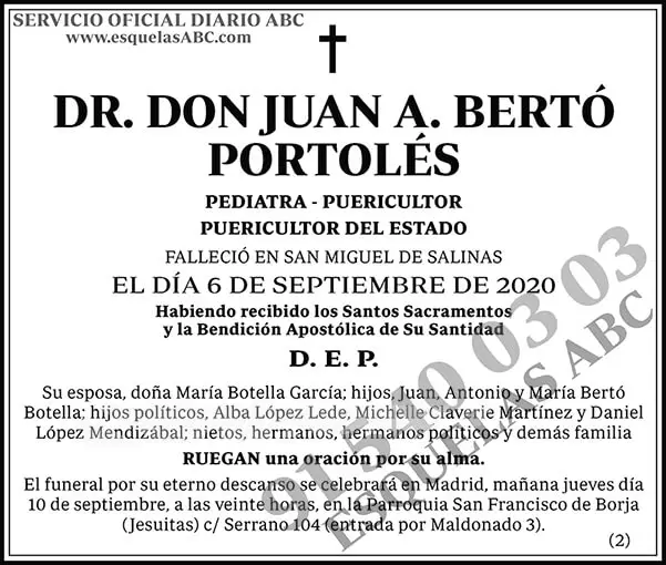 Juan A. Bertó Portolés