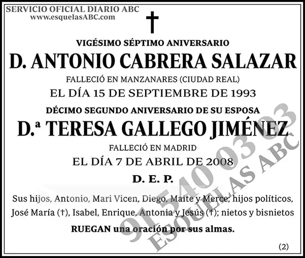 Antonio Cabrera Salazar