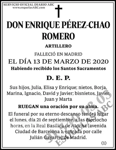 Enrique Pérez-Chao Romero