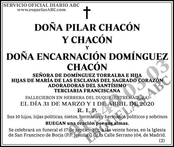 Pilar Chacón y Chacón